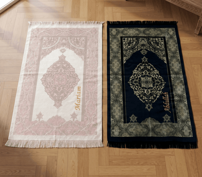 Personalized Islamic Gift, Prayer Mat and Tasbeeh, Couple Set, Wedding Gift - ihvan