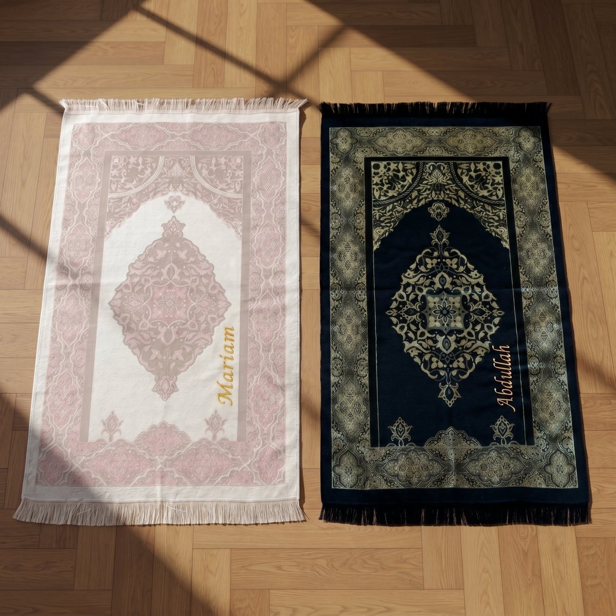Personalized Islamic Gift, Prayer Mat and Tasbeeh, Couple Set, Wedding Gift - ihvan