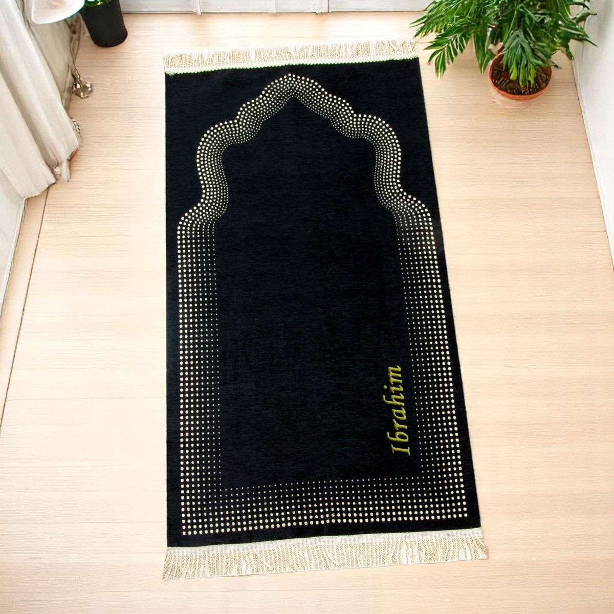 Personalized Prayer Rug with Mihrab Design Prayer Carpet Customizable Mat - ihvan
