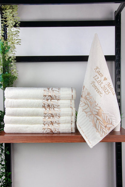 Personalized Turkish Bath Cotton Towel, Wedding gift, Embroidered Towel, Bridal Shower Gift - ihvan