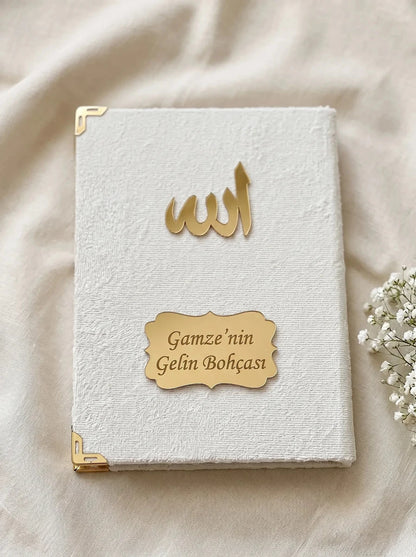 Personalized Wedding Islamic Gift Set with Yaseen Book, Prayer Mat & Tasbih - ihvan