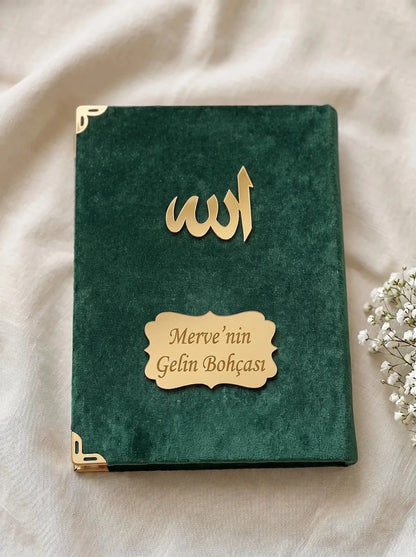 Personalized Wedding Islamic Gift Set with Yaseen Book, Prayer Mat & Tasbih - ihvan