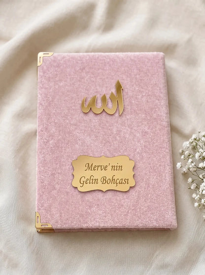 Personalized Wedding Islamic Gift Set with Yaseen Book, Prayer Mat & Tasbih - ihvan