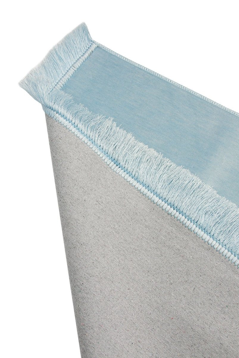 Plain Velvet Prayer Rug – Soft Minimalist Sajadah - ihvan