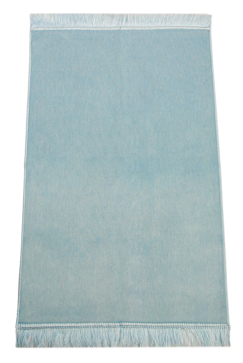 Plain Velvet Prayer Rug – Soft Minimalist Sajadah - ihvan