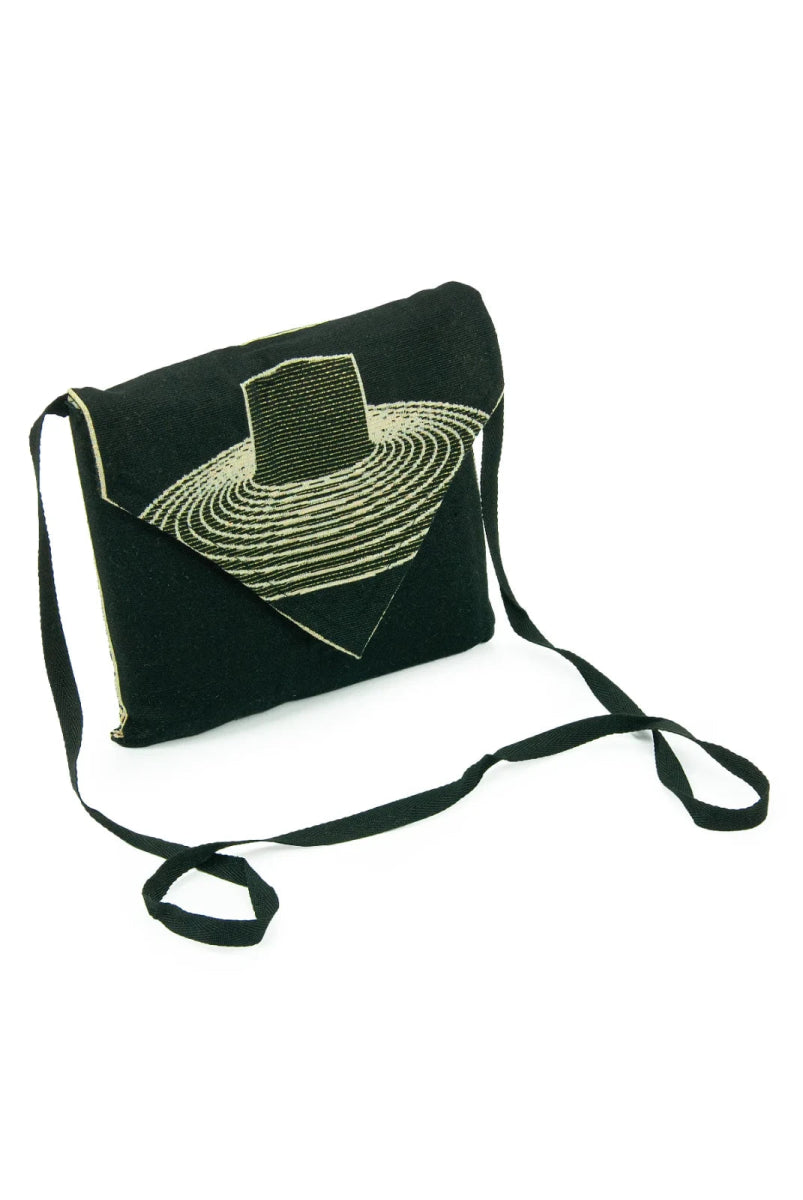 Portable Kaaba Tawaf Rings Pattern Prayer Rug with Shoulder Bag – Gobelin Fabric - ihvan