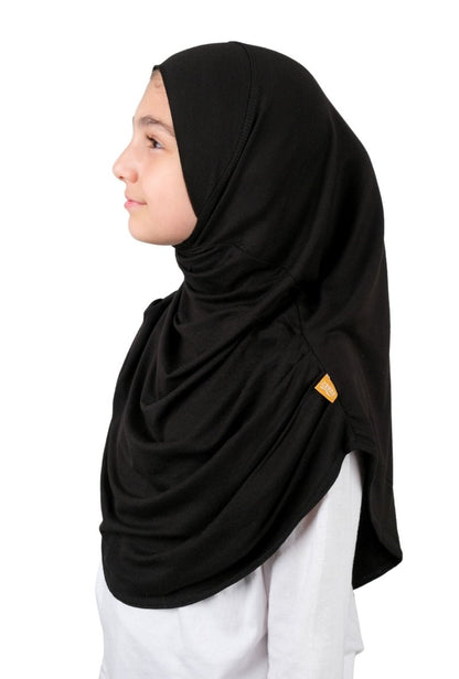 Practical Easy - To - Wear Scarf for Kids Black - ihvan