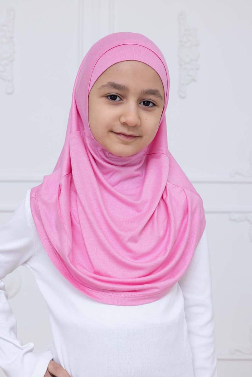 Ready to Wear Instant Hijab for Girls | Soft Viscose One-Piece Kids Headscarf for Daily Wear, Prayer & School - ihvan