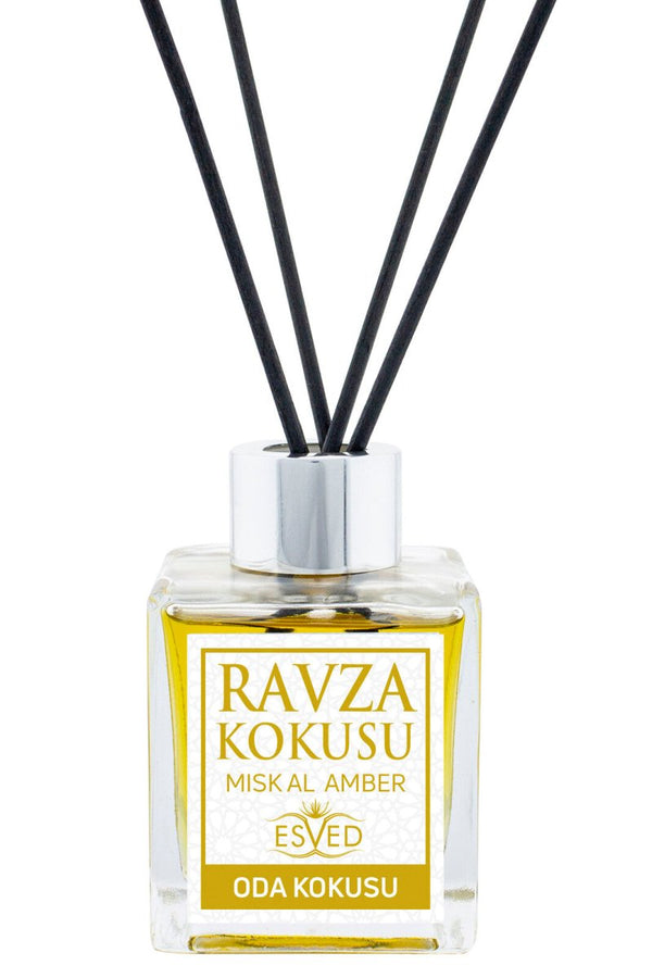 Reed Diffuser 3.4 Fl Oz - 100ml, Arabic Scent Room Diffusers, Home Fragrance, Luxury Diffuser, Essential Oil Sticks, Aromatherapy Air Freshener, Ravza - ihvan