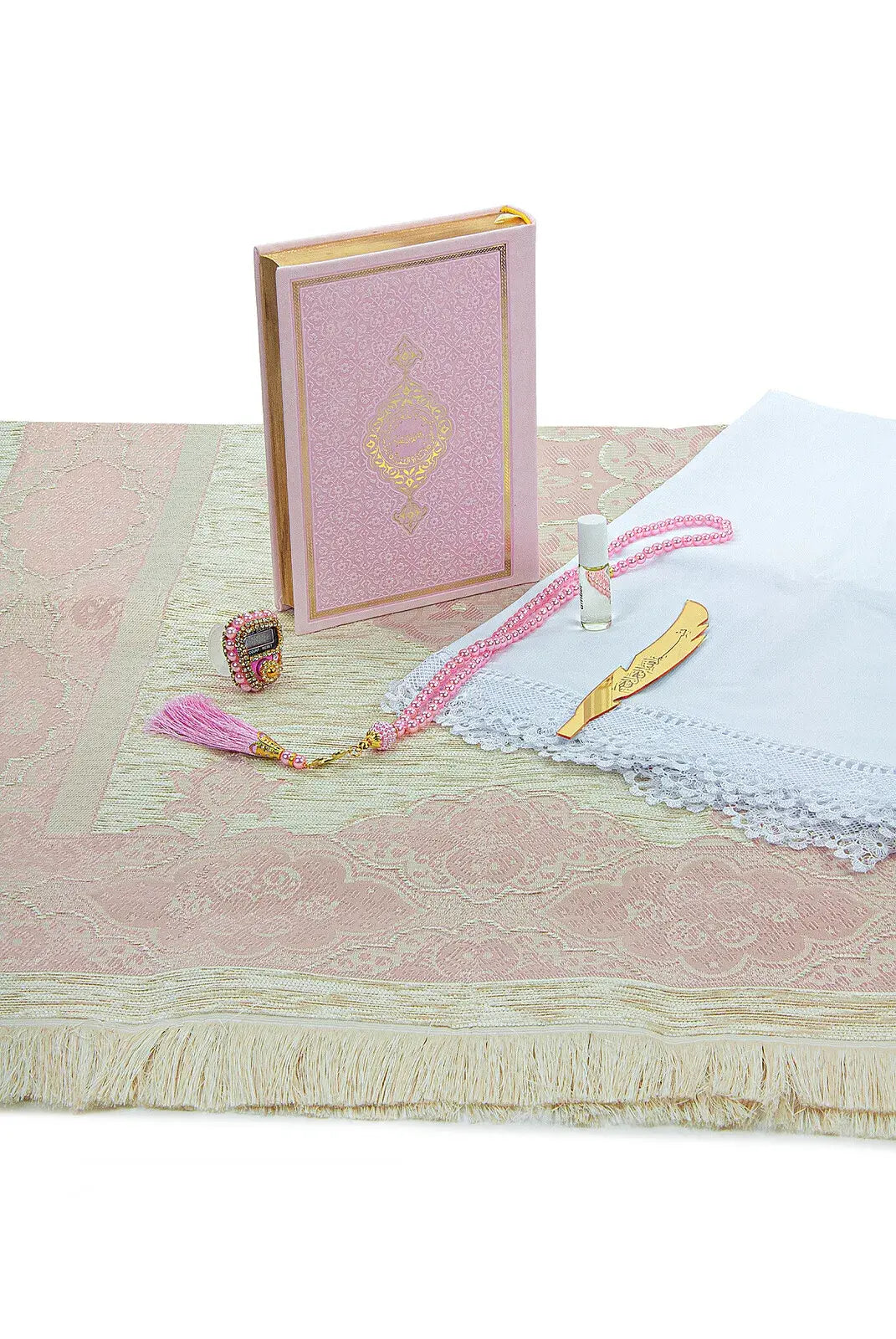 Luxury Islamic Wedding Gift Set with Quran, Prayer Mat, Tasbih & Bridal Chest