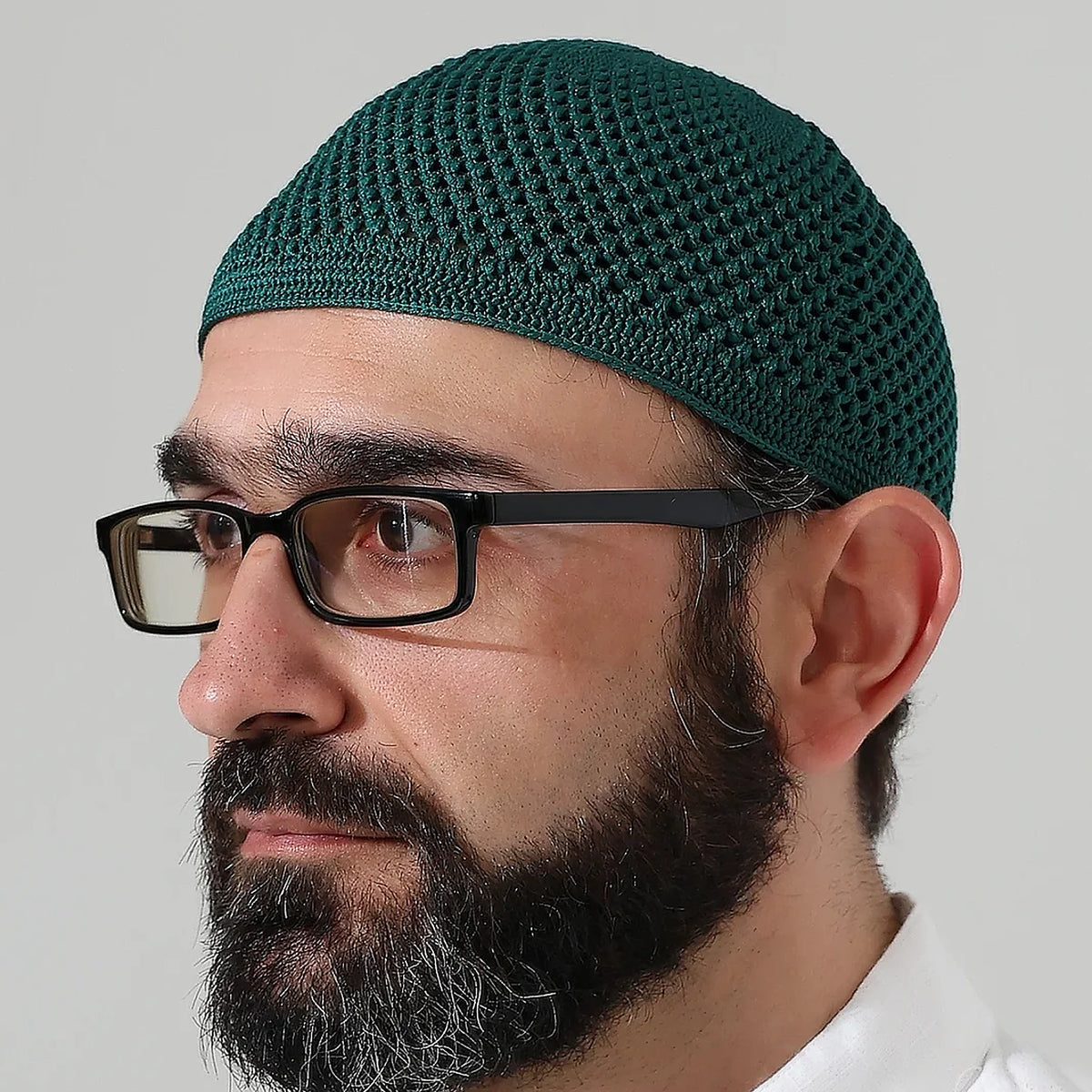 Stretch Knitted Prayer Kufi Cap – Lightweight Classic Muslim Cap