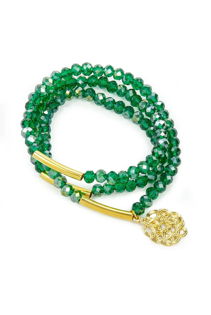 99-Bead Tasbih Bracelet – 6 mm Triple-Wrap Prayer Beads