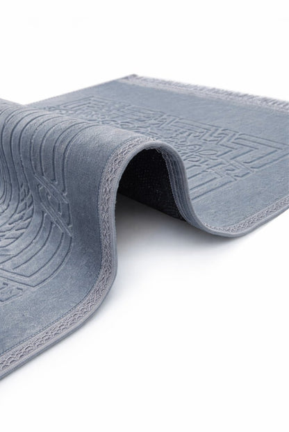 Thick Large Padded Sajadah - Soft Luxury Muslim Prayer Rug for Men and Women - Great for Knees and Forehead - Non - Slip Plush Velvet Islamic Prayer Mat - ihvan