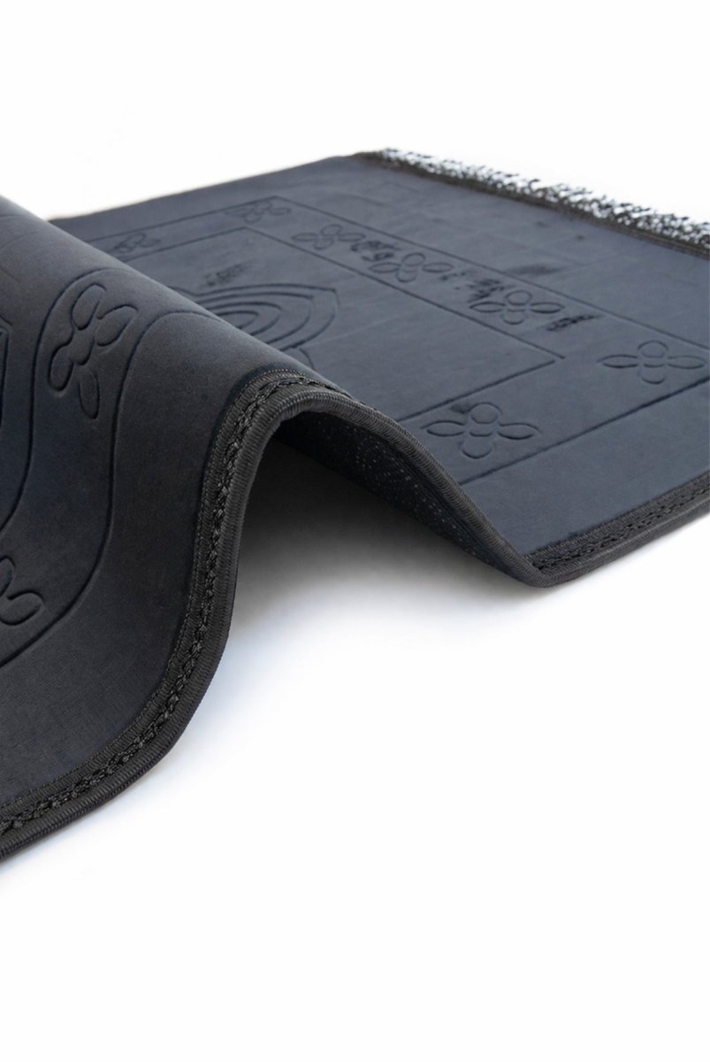 Thick Large Padded Sajadah - Soft Luxury Muslim Prayer Rug for Men and Women - Great for Knees and Forehead - Non - Slip Plush Velvet Islamic Prayer Mat - ihvan