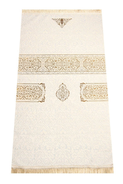 Ultra Luxury Kaaba Cover–Inspired Chenille Prayer Rug - ihvan