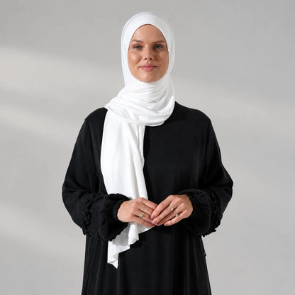 Women’s Long Viscose Hijab Scarf – Stretchy All-Season Modest Headscarf - ihvan