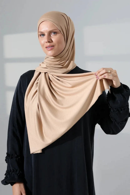 Women’s Long Viscose Hijab Scarf – Stretchy All-Season Modest Headscarf - ihvan