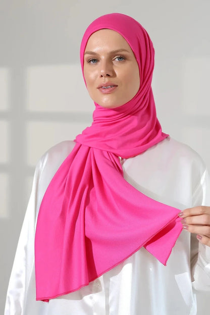 Women’s Long Viscose Hijab Scarf – Stretchy All-Season Modest Headscarf - ihvan