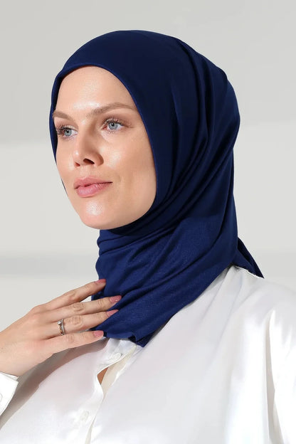 Women’s Long Viscose Hijab Scarf – Stretchy All-Season Modest Headscarf - ihvan