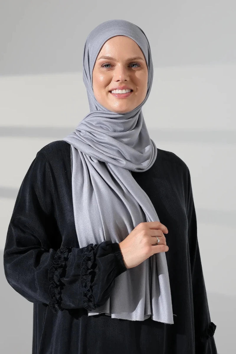 Women’s Long Viscose Hijab Scarf – Stretchy All-Season Modest Headscarf - ihvan
