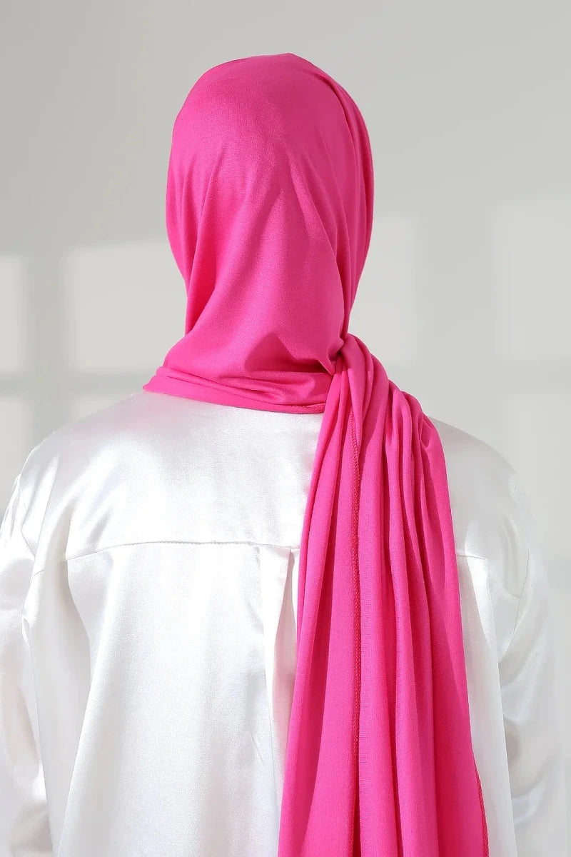 Women’s Long Viscose Hijab Scarf – Stretchy All-Season Modest Headscarf - ihvan