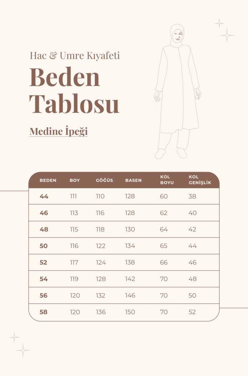 Women's Medina Silk Hajj and Umrah Hijab Two-Piece Set - Milky Coffee - ihvan